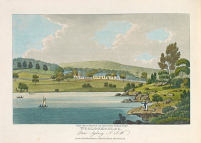 The Residence of Edward Riley Esquire, Wooloomooloo, Near Sydney N.S.W. by Joseph Lycett